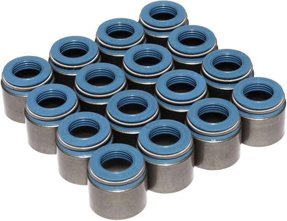 Comp Cams "519-16 Set of 16 Metal Body Viton Valve Seals for .500"" Guide Size, 5/16"" Valve Stem"
