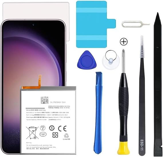 Galaxy S23 Plus Battery,Upgraded New Battery Replacement for Samsung Galaxy S23+ Plus SM-S916B SM-S916N SM-S916U SM-S9160 with Professional Replacement Tool Kits