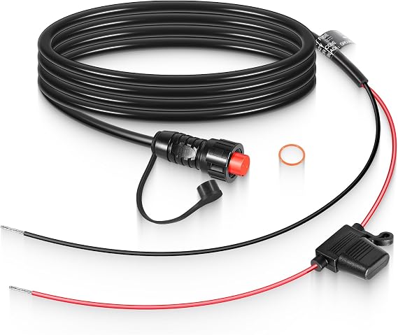 Replacement for Garmin 010-11425-01 Threaded Transducer Power Cable Compatible with Garmin GLS 10 Sonar Module, GPSMAP 6200, 7200, 8200 MFD Series, 8500, 8530 Back Box and Panoptix LiveScope System
