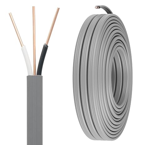FIRMERST 14/2 UF-B Wire with Ground, 50 FT Direct Burial Feeder Cable