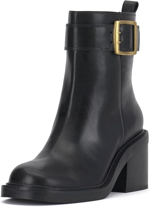 Vince Camuto womens Bembonie Stacked Heel Bootie