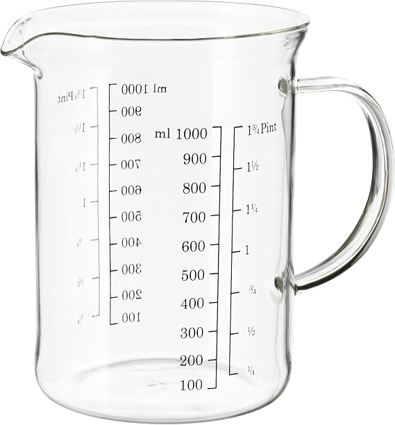 IKEA VARDAGEN Ölçü sürahisi, 1,0 l, Cam