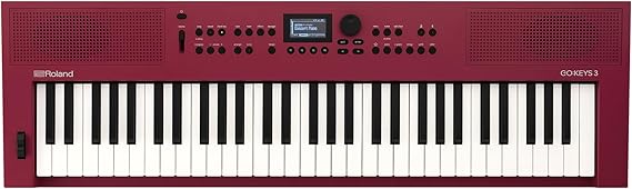 Roland GO:KEYS 3 Music Creation Keyboard, Dark Red
