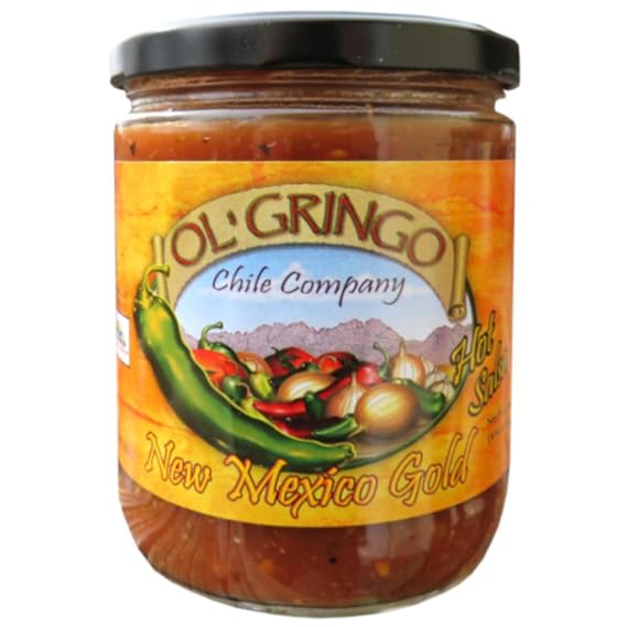 Ol Gringo Chile Company Authentic Hatch Valley New Mexico Gold Salsa (Hot)