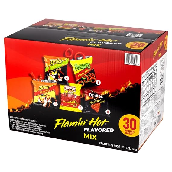 Frito-Lay Flamin' Hot Mix Variety Pack, 30 Count