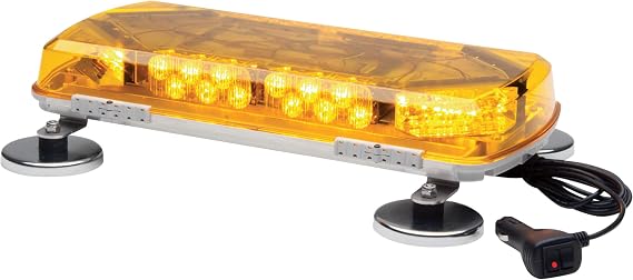 Whelen Century Series 11in Mini LED Light Bar w/Aluminum Base- Amber Lens