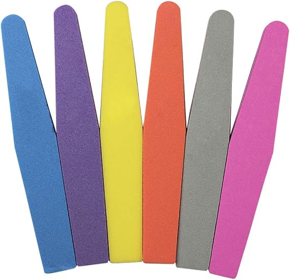 Double Sided Nail File 100/180 Grit Art Tips Buffer Soft Sponge Double Sided File Coarse and Fine