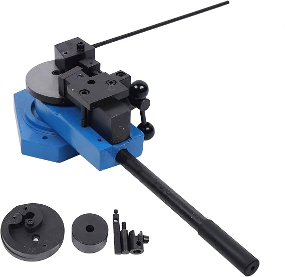 SBG-40 Universal Heavy Duty Bender Flat, Round Square Angle Bar Bending Machine Tool + Stopper w/Scroll Tool