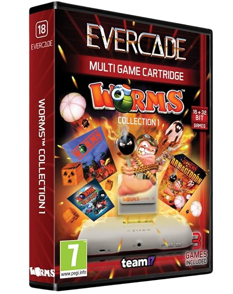 Blaze Evercade Worms Cartridge 1 512 Mb
