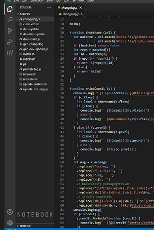 notebook: visual studio code inspired notebook