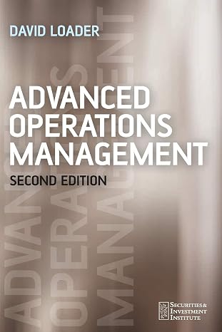 Advanced Operations Management (Securities Institute)