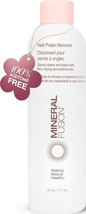 Mineral Fusion Nail Polish Remover, 6 fl oz | Acetone-Free Nail Care, Non Drying Liquid Formula