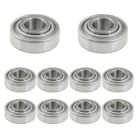 203KRR2 Bearing 0.64" Bore, 10 Pack Premium Sealed Agricultural Bearings, Replace AN281357 JD9214 AN142670 203RRAR10, Compatible with John Deere Case New Holland White Planter Corn Head Auger