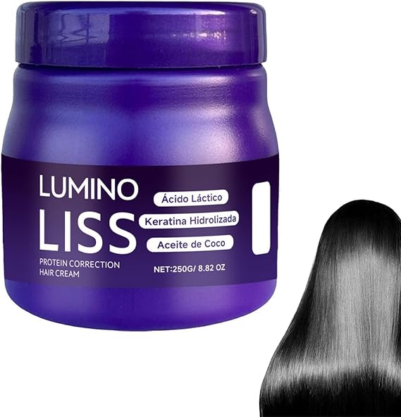 Lumino Liss Alisado, Hair Straightening Cream for All Hair Types, Profesional Keratin Hair Straightening Treatment for All Hair Types, Long-Lasting Smoothness, Instant Restores Natural Silkiness (1)