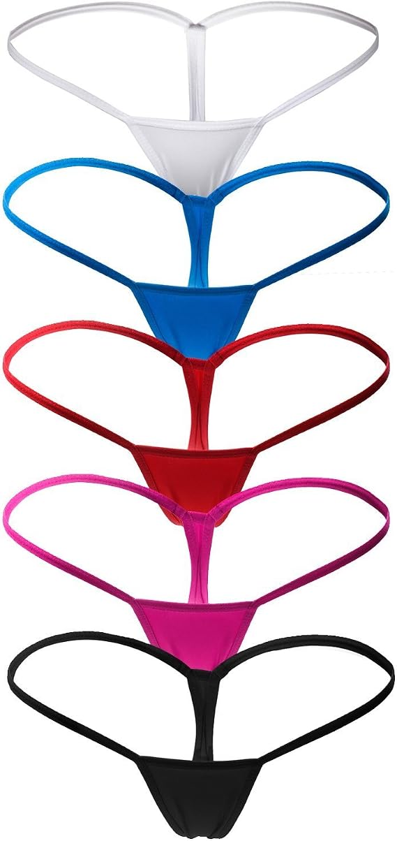ETAOLINE Women's Low Rise Micro Back G-string Tiny Thong Panty