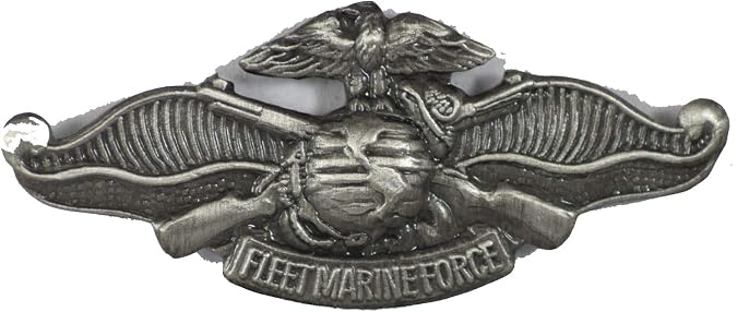 U.S.M.C. FLEET MARINE FORCE FMF LAPEL PIN OR HAT PIN - Size 1-7/16" - VETERAN OWNED BUSINESS