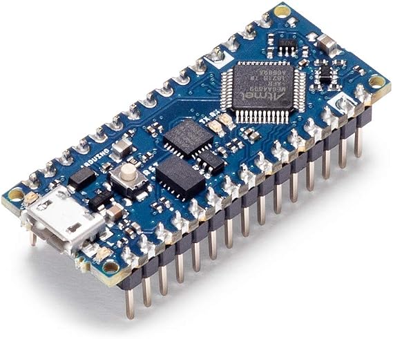Arduino Nano Every with Headers [ABX00033] - Compact ATmega4809 Microcontroller with Micro USB, 20 Digital I/O, 6 Analog Inputs, and Easy Prototyping for DIY Projects