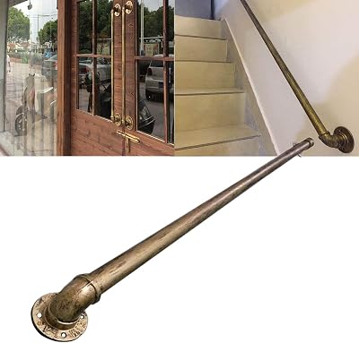 Antique Brass Stairs Banister Handrail Indoors Outdoor Staircase Handrails Bathroom Corridor Wall Handrail Railing Non-Slip Grab Bar Railing 1ft-20ft Size : 1 FT