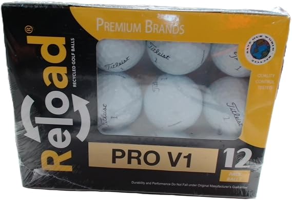 Titleist Pro V1 Mint Refinished Official Golf Balls (One Dozen) Packaging May Vary