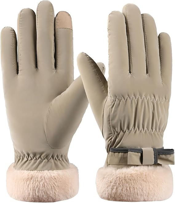 Winter Gloves for Men and Women, Winter Gloves Waterproof, Winter Thermal Gloves Waterproof Cycling Gloves Touchscreen Anti-Slip Windproof Water-Resistant for Cycling, Hiking & Walking Thermal Gloves