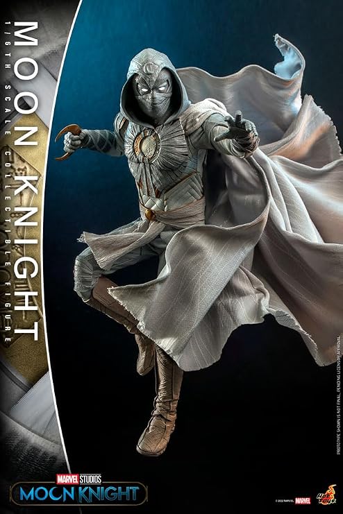 Hot Toys Moon Knight Masterpiece Figurine 1/6 Moon Knight 29 cm | Moon Knight 12 Inch Action Figure 1/6 Scale - Moon Knight Hot Toys 910849