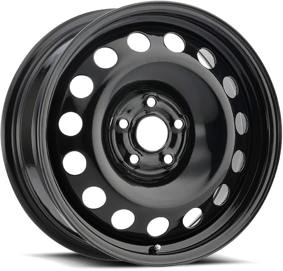 VISION 17" Inch 5x114.3 Steel Wheel Rim Snow Wheel SW60 17x6.5 +39mm Black