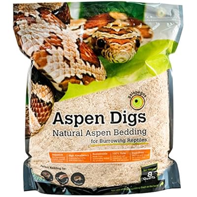 Galapagos 05064 Aspen Digs Shavings Bedding, 8-Quart, Natural