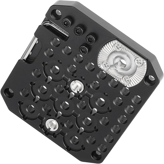 CAMVATE Side Plate for Blackmagic Pyxis 6K Camera Silver Rosette - 3817