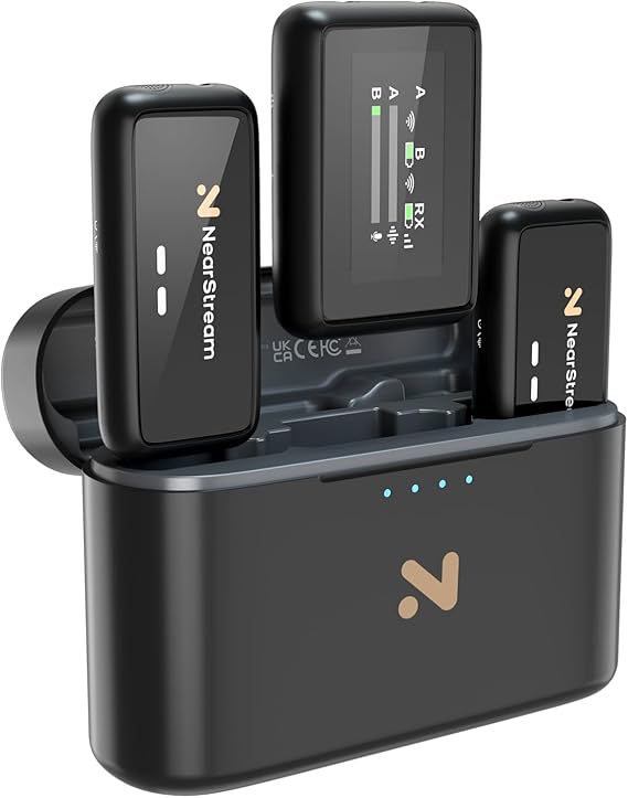 NearStream Wireless Lapel Microphone for iPhone/Android/Camera/PC (AWM20T)