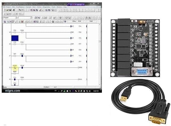 Electrodepot Professional PLC Developer and Training Starter Kit, Programmable Ladder Logic Controller, Software & Power Supply