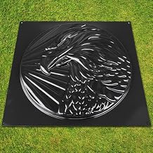 3D Eagle Head Concrete Mold Cement Plastic ABS 2mm Round Eagle Mold for Cement DIY Stepping Stone Decor for Garden, Patio, Walkway