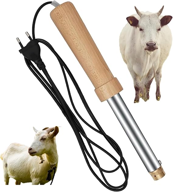 110V Electric Goats Dehorner Bloodless and Painless Dehorner High Temperature Resistant Bull Horn Breaker Dehorner for 15-70-Day Calves and Lambs