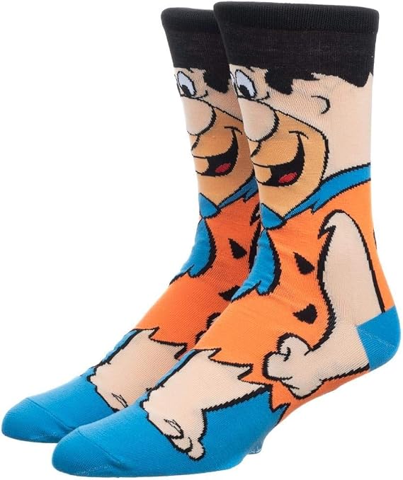 Fred The Caveman Themed Crew Socks