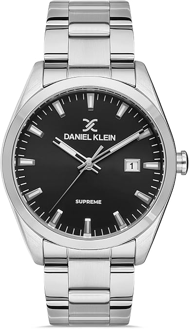 Daniel Klein, Mens Watch, Stainless Steel Watch for Men - Wrist Watches for Men, Water Resistant Timepiece, Silver Mens Watch