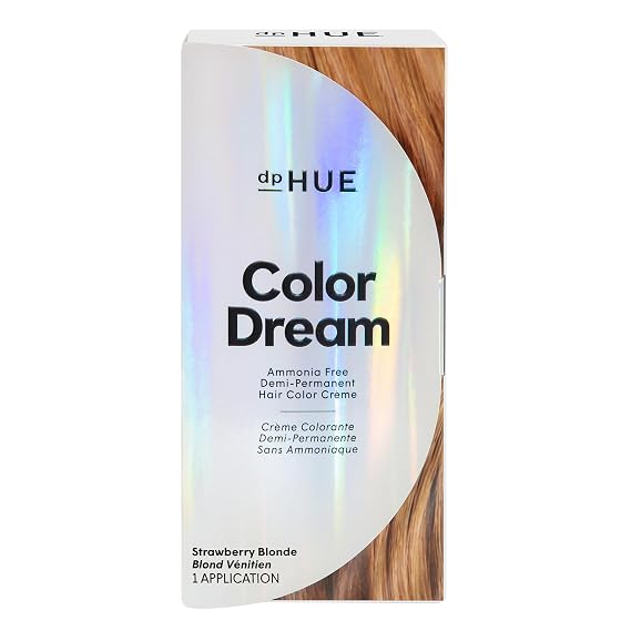 dpHUE Color Dream, Strawberry Blonde - Ammonia-Free, Demi-Permanent Hair Color - Lasts 16 Washes - Boosts Shine - Paraben & Sulfate Free, Leaping Bunny Certified