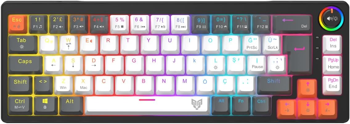 Blueforce Orbiter Rgb Mekanik Gaming Oyuncu Klavyesi Red Switch Q TR