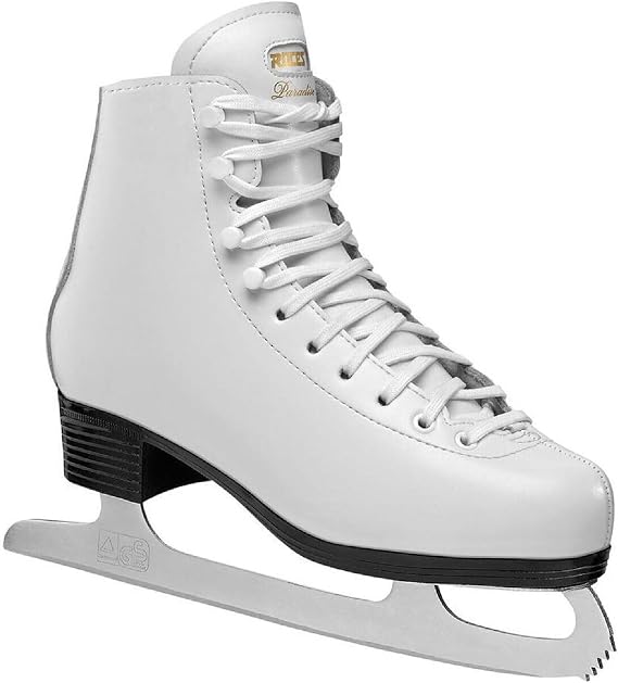 Roces Women's/Misses/Girls Stainless Steel Figure Blade Anatomically Shaped Mid-Cut Paradise Ice Skates with Lacing Closure