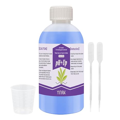General Hydroponics pH Up Liquid, pH Control Liquid Increase pH Levels