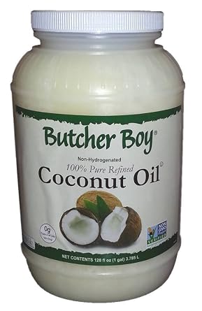 Butcher Boy 76f 100% Pure Refined Coconut Oil (128 Fluid Ounces) (1 Gallon)