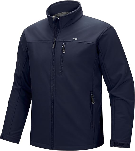 33000ft Men's Waterproof Softshell Jacket Fleece Lined Outdoor Jacket