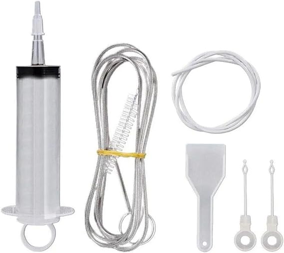 Refrigerator Evacuator and Cleaning Kit, Universal Refrigerator Drain Cleaning Tool, Reusable Refrigerator Unclogging Kit