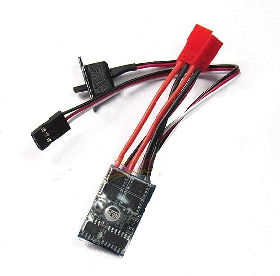 Rc ESC 10a Brushed Motor Speed Controller for Rc Car Boat W/o Brake