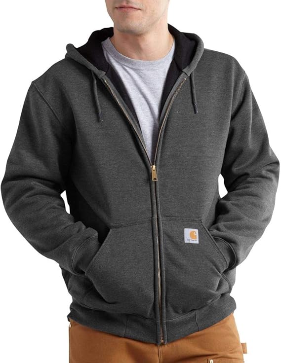 Carhartt mens Rain Defender Loose Fit Midweight Thermal-lined Full-zip Sweatshirt 100632