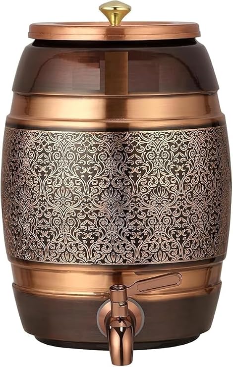 Pure Copper Dispenser Antique Itchy Design 12 Litre
