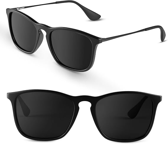 THUNY Sunglasses Men Polarized Sunglasses for Men Women | Ultra-lightweight 20g, UV400 Protection,Square Retro Sun Glasses,for Driving Fishing