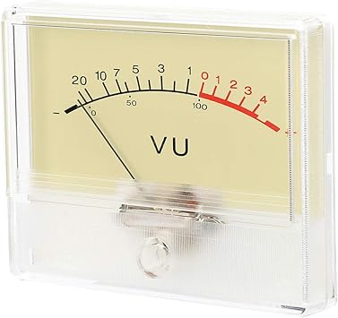 T90 VU Meter Header DB Test Meter Amplifier Level Meter With White Light Bulb Audio ABS Material for Recording Studio Car Audio Transform