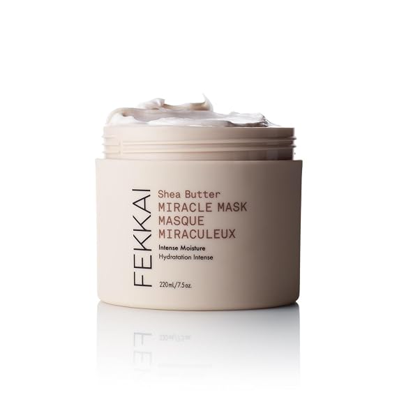 FEKKAI Shea Butter Intense Mask - 7.5 oz - Moisturizes, Softens & Conditions - Reduces Frizz by 61% Up to 12H - Free of Sulfates, Parabens, Phthalates - Vegan, Cruelty-Free