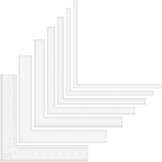 OTCRAFT 7 Pcs/Set Creative Positioning Pieces Card Corners Helpers Stamping Corners Paper Craft Supplies Scrapbooking Tools for Paper Craft Card Making and Scrapbooking Crafting Tool