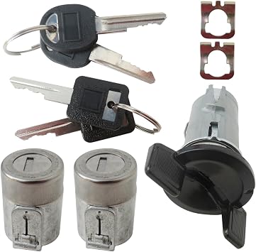 for Chevy for G-M-C Pickup 88-94 Ignition & Door Lock Key Switch Cylinder Set W/2 Keys