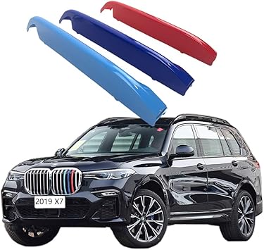 Lanyun grill stripes color compatible with bmw X7 G07 2019 2020 2021 2022 2023 grill accessories color grill insert trims G07 grill with 7 vertical beam